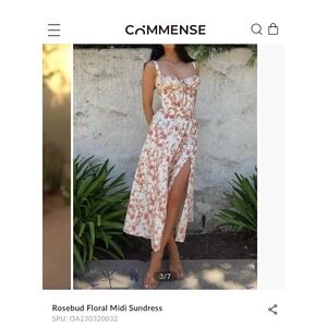 Commense Rosebud Floral Midi Sundress